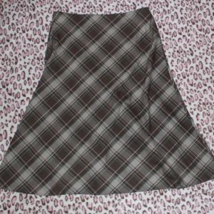 vintage early 2000s dressbarn buffalo check plaid green lowrise maxi skirt